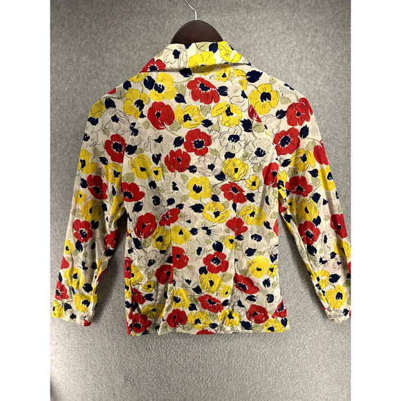 Handmade Vintage Floral Collared Blouse Small - Picture 2 of 9